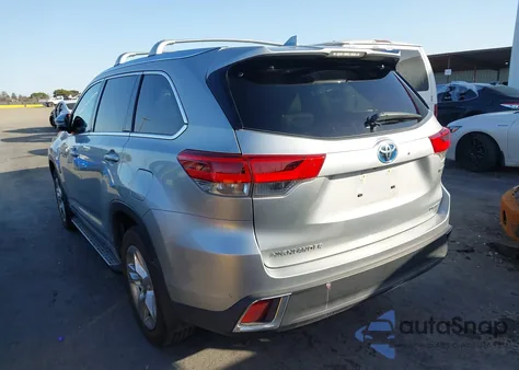 2019 Toyota Highlander Hybrid Limited z USA, uszkodzony, nr VIN 5TDDGRFH2KS076690